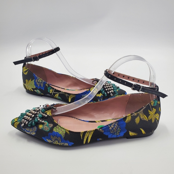 Circus by Sam Edelman Shoes - Cirus Sam Edelman Rocco Ankle Strap Flat Bedazzled